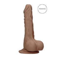   RealRock Dong 10 - dildó réaliste avec testicules (25cm) - brun naturel