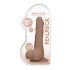 RealRock Dong 10 - dildó réaliste avec testicules (25cm) - brun naturel