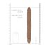 RealRock Double Dong 14" - Double Dildo (36cm) - Naturel Foncé