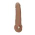 Gaine Pénienne RealRock 9'' (21,5cm) - Naturel Foncé