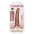 RealRock Slim - dildo réaliste 15,5cm (nature foncée)