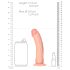 RealRock - réaliste ventouse dildo - 15,5cm (naturel)