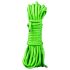 Corde bondage lumineuse 5m - Vert