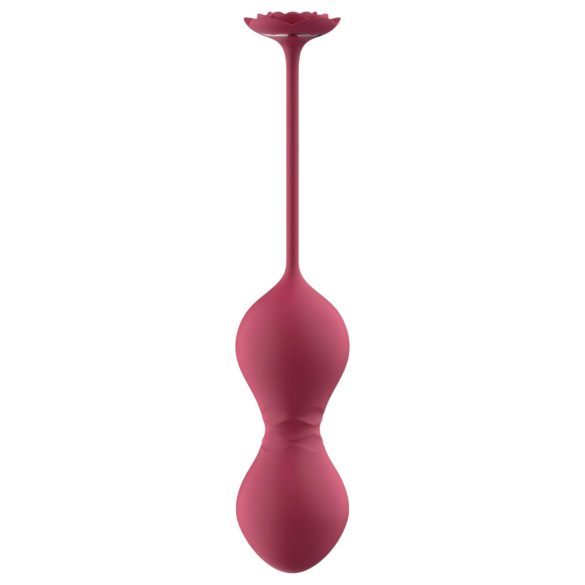 Raytech Rose - Boule de geisha étanche & rechargeable (rouge)