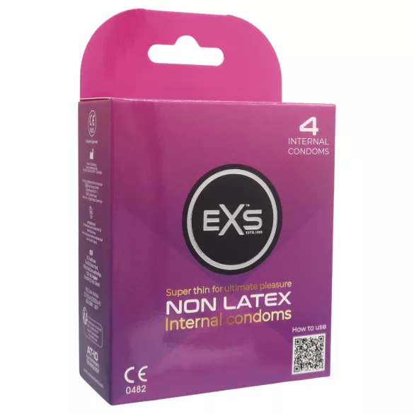Préservatif interne EXS - préservatif féminin sans latex (4 pcs)