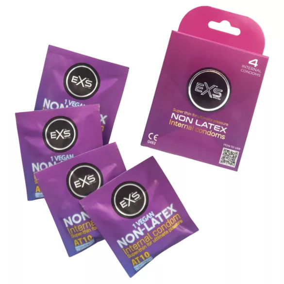 Préservatif interne EXS - préservatif féminin sans latex (4 pcs)