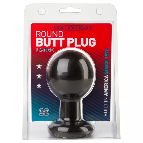 Doc Johnson The Classic - plug anal rond (noir) - L