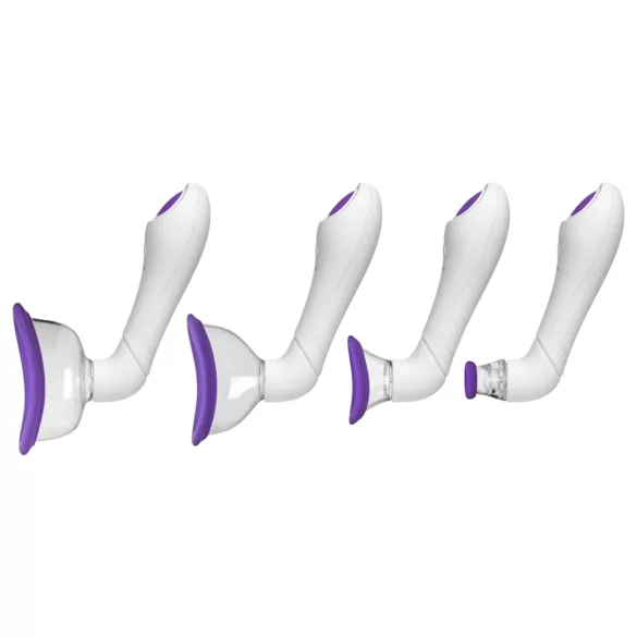 Doc Johnson Intimate - pompe à succion vibrante - kit violet
