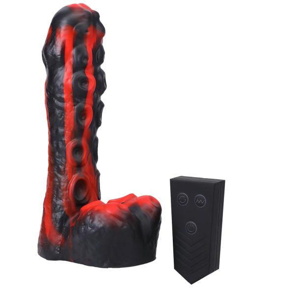 Doc Johnson Mini F-Machine Tendril - Vibromasseur à impulsion sans fil (rouge)