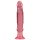 Dildo anal rose à ventouse Crystal Jellies