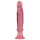 Crystal Jellies - godemichet anal avec ventouse (rose)