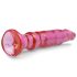 Dildo anal rose à ventouse Crystal Jellies
