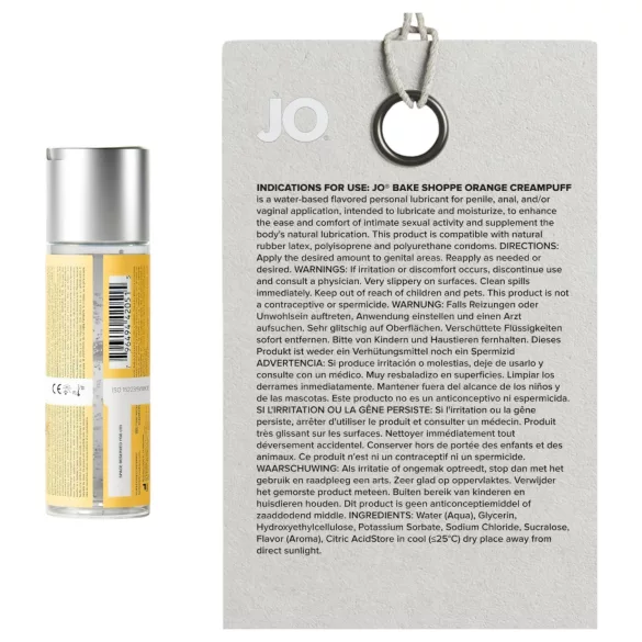 System JO Bake Shoppe - lubrifiant aromatisé, éclair (60 ml)