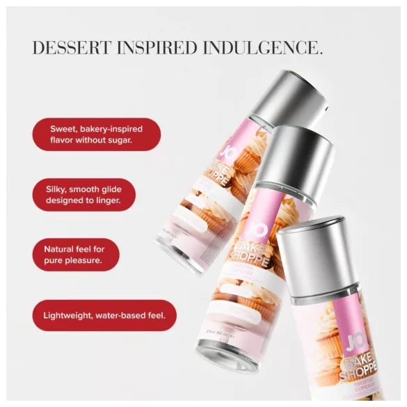 System JO Bake Shoppe - lubrifiant aromatisé goût muffin au glaçage (60 ml)