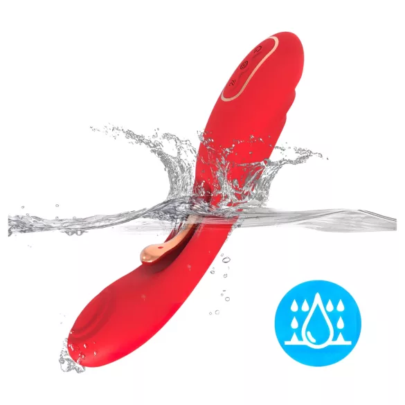 Bestoy - vibromasseur point G langue - silicone rouge