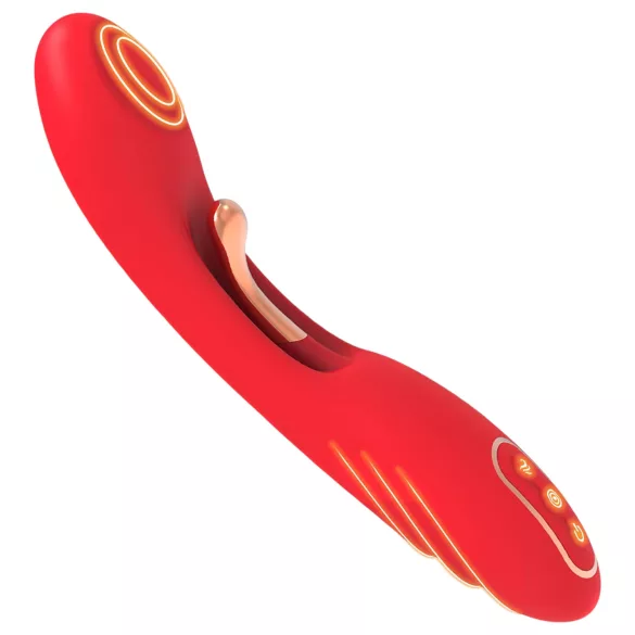 Bestoy - vibromasseur point G langue - silicone rouge