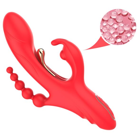 Bestoy - Vibromasseur à 3 branches avec languettes (rouge)