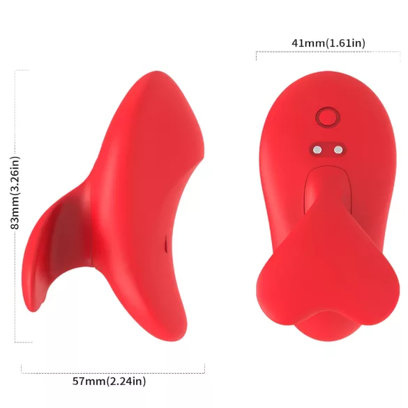 Bestoy - mini vibromasseur doigt rechargeable - silicone rouge
