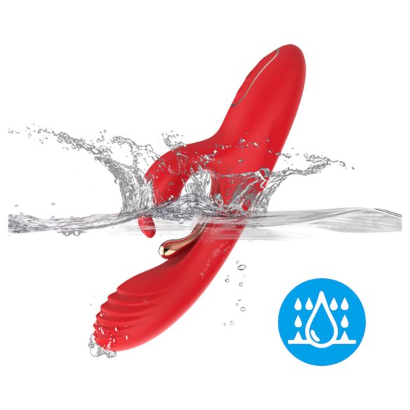 Bestoy - Vibrateur stimulateur point G et clitoris - silicone rouge