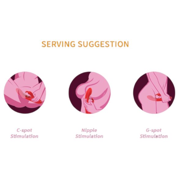 Bestoy - Vibrateur stimulateur point G et clitoris - silicone rouge