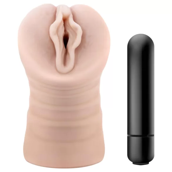Enlust Destini - masturbateur vibrant avec images IA - silicone couleur chair