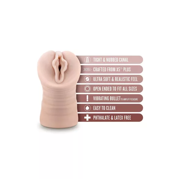 Enlust Destini - masturbateur vibrant avec images IA - silicone couleur chair