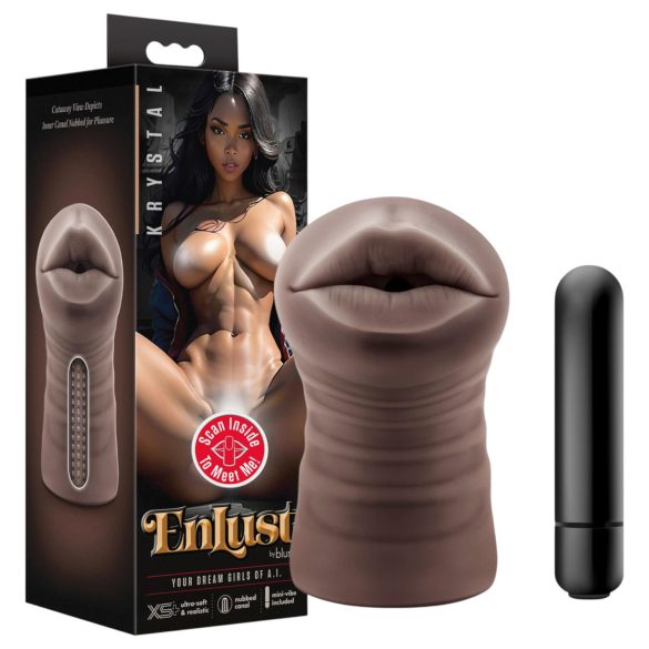 Enlust Krystal - bouche vibrante AI avec images (brun)