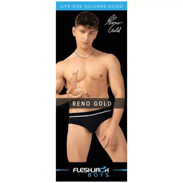 Fleshjack Reno Gold - gode réaliste - silicone - couleur chair