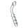 Prisms Hamsa - Double Embout, Dildo en Verre Point G (Transparent)