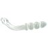 Prisms Hamsa - Double Embout, Dildo en Verre Point G (Transparent)