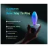 Paradise Illumination - plug anal vibrant lumineux (blanc)