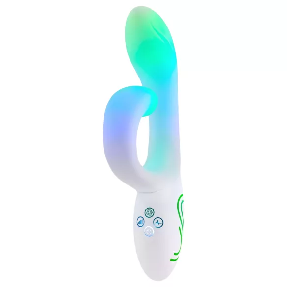 Paradise Illumination - vibromasseur à bras clitoridien lumineux (blanc)