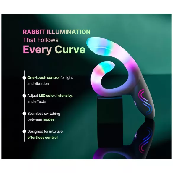 Paradise Illumination - vibromasseur à bras clitoridien lumineux (blanc)