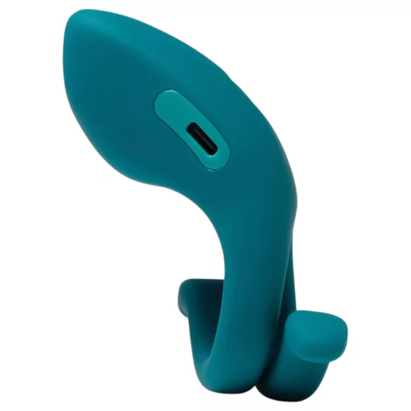 Dame Hug - anneau pénien vibrant réglable (vert)