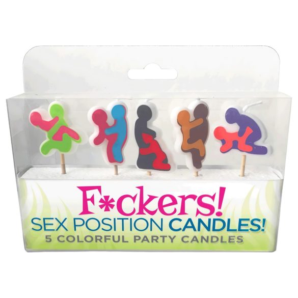 F*ckers! - bougie position sexe - lot de 5