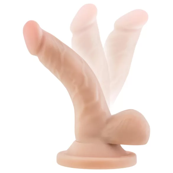 Dr. Skin - gode réaliste ventouse avec testicules - 12 cm - chair
