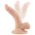 Dr. Skin 4 - Dildo réaliste avec ventouse et testicules - Naturel (12cm)