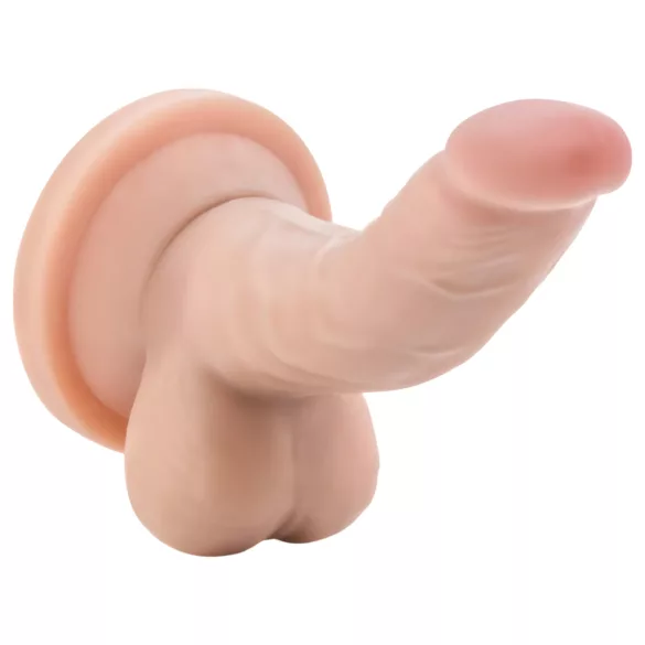 Dr. Skin - gode réaliste ventouse avec testicules - 12 cm - chair