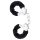 Menottes en peluche noires Temptasia