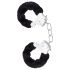 Menottes en peluche noires Temptasia