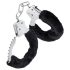 Menottes en peluche noires Temptasia