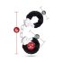 Menottes en peluche noires Temptasia