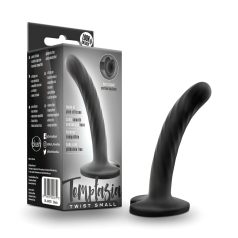   Temptasia Twist Small - Dildo noir à ventouse, design torsadé