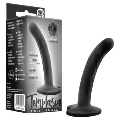 Temptasia Twist Small - gode torsadé avec ventouse (noir)