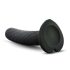 Temptasia Twist Small - Dildo noir à ventouse, design torsadé