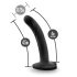 Temptasia Twist Small - Dildo noir à ventouse, design torsadé