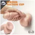 blush Dr. Skin Glide godemichet réaliste - 21,5 cm, avec testicules
