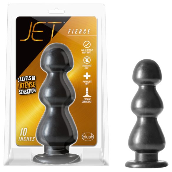 Blush Jet - godemichet ventouse perlé - silicone noir