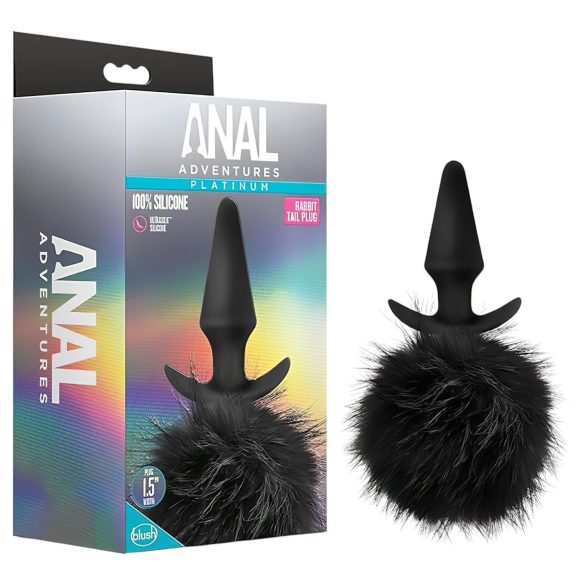 Anal Adventures Platinum - Plug Anal avec Queue de Lapin (Noir)