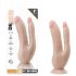 Dr. Skin 8 - double dildo ventouse (naturel)